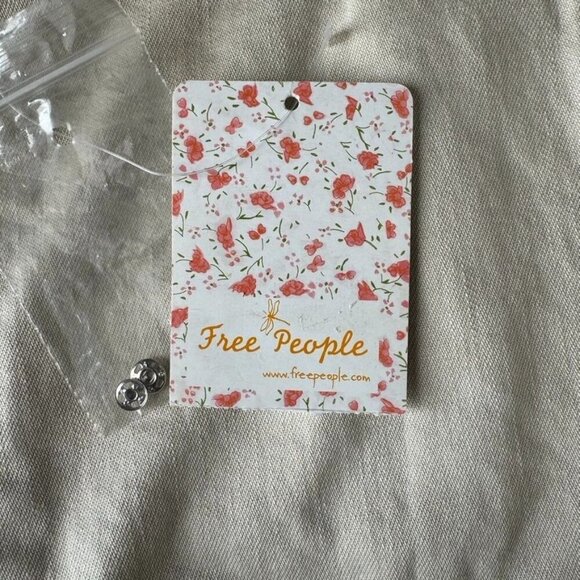 Free People We The Free Palm Desert Ivory Cargo Camisole Top Size Size Medium - Picture 7 of 8